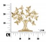 Albero della vita con farfalle H.30 cm , GLAM Oro