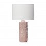 Lampada in ceramica H. 60 cm, Collezione DENTELLE Color ROSE'