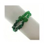 Bracciale PRIMULA a 2 fili in agata verde e malachite