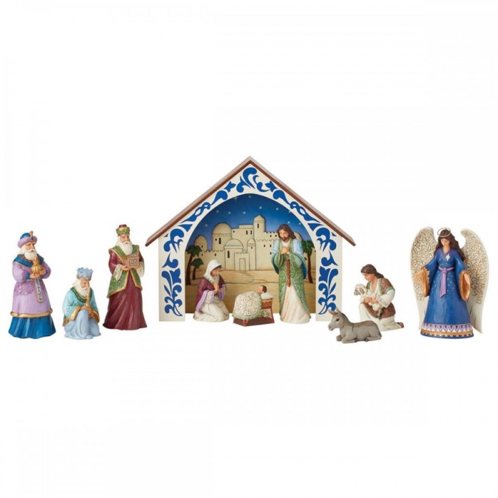 Presepe in resina dipinta a mano 10 pezzi,  Jim Shore Collection