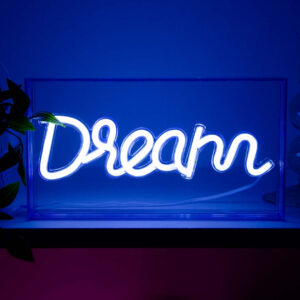 Insegna al neon con cornice in plexiglass , Decoro DREAM - immagine 2