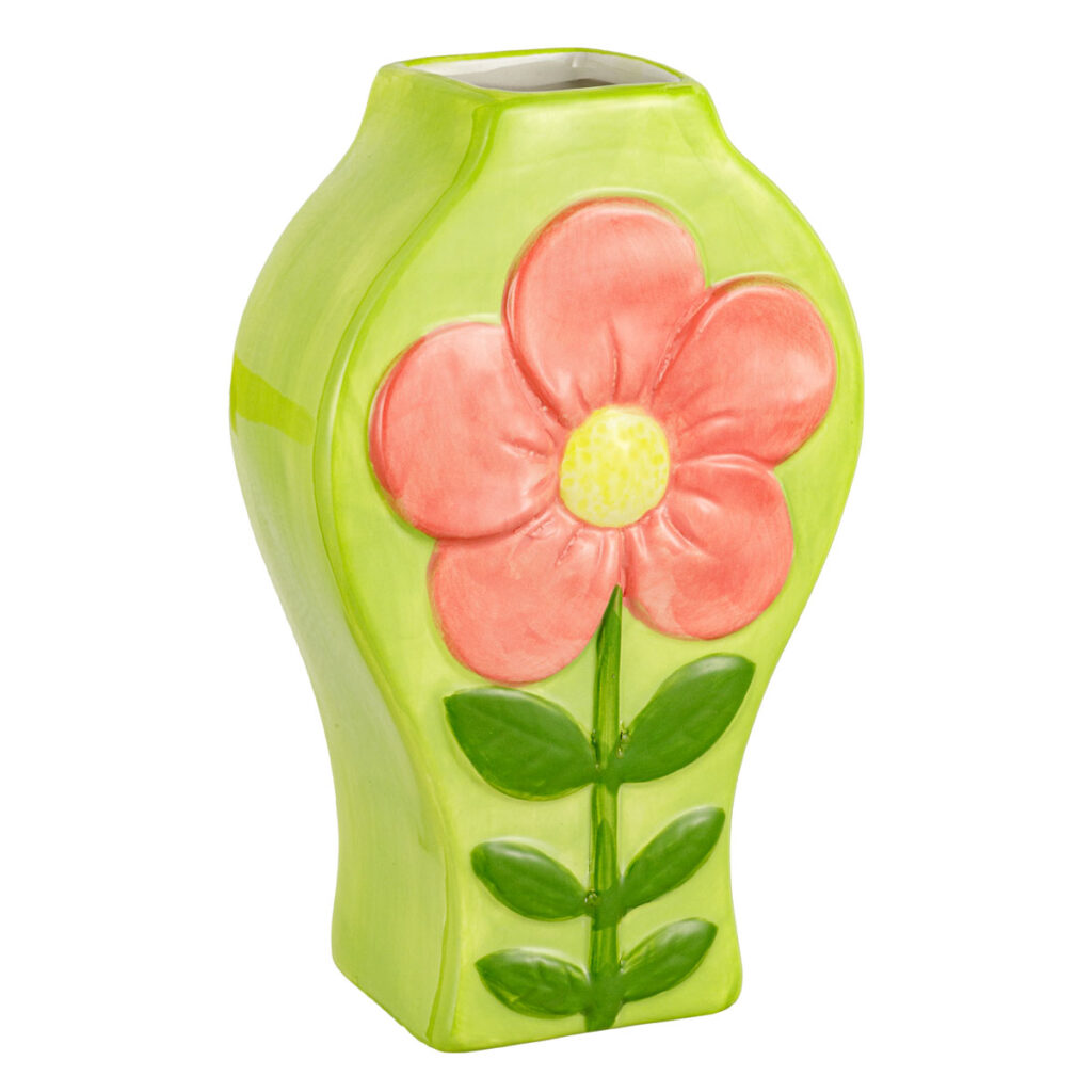 Vaso in ceramica FIORI DI PRIMAVERA , Collezione FLOWER - immagine 2