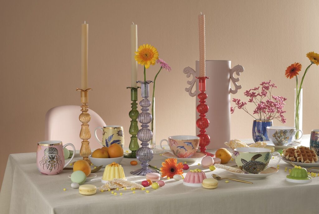 Candeliere in vetro borosilicato , Collezione VERSAILLES