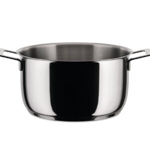 Casseruola 2 manici cm.24 in acciaio inox , POTS & PANS , Alessi