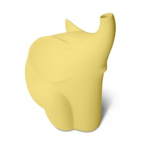 Elefante  Smiley Giallo  H.28 cm, Linea Sette Ceramiche