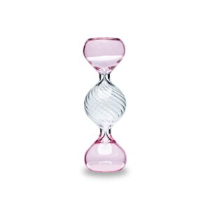 Clessidra in vetro borosilicato bicolore Rosa