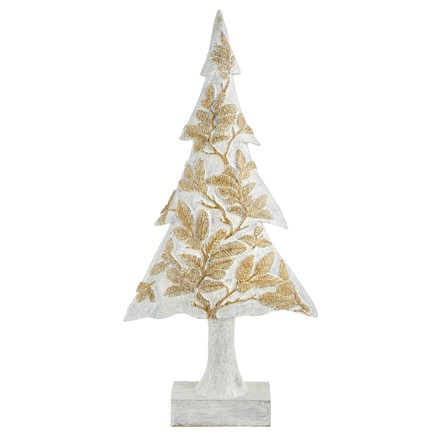 Albero in resina , effetto legno sbiancato H. 46 cm