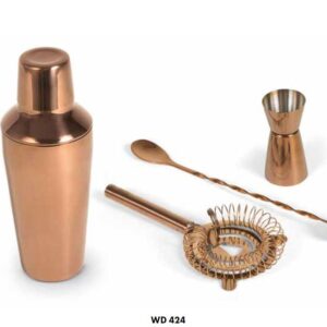 Set cocktail in acciaio inox 4 pz. Color rosegold