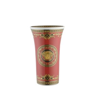 Vaso porcellana cm.18 , MEDUSA ROSSO , ROSENTHAL VERSACE